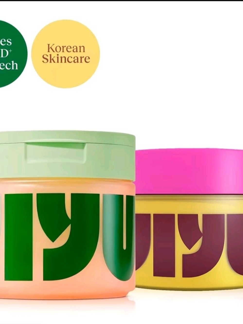JiYu Korean Skincare Glow Up Bundle - Toner Pads & NAD+ Anti-Aging Moi.
